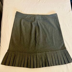 INC International Concepts Pinstripe Pleated Hem Skirt Size 12